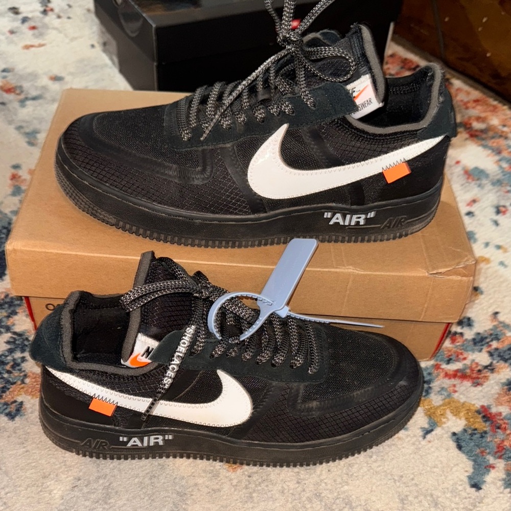 Nike Off-White Air Force 1 Black Sneakers